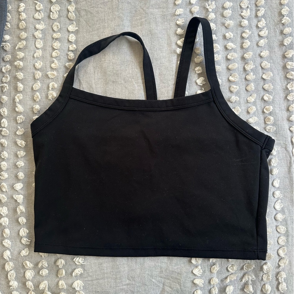 Wild fable soft black strappy tank